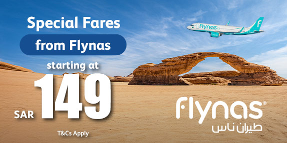 Special fares from Flynas starting at SAR 149